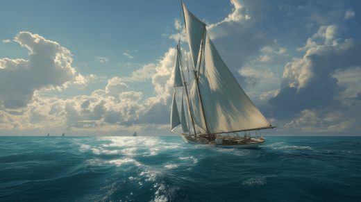 Sailboat Open Blue puzzle preview